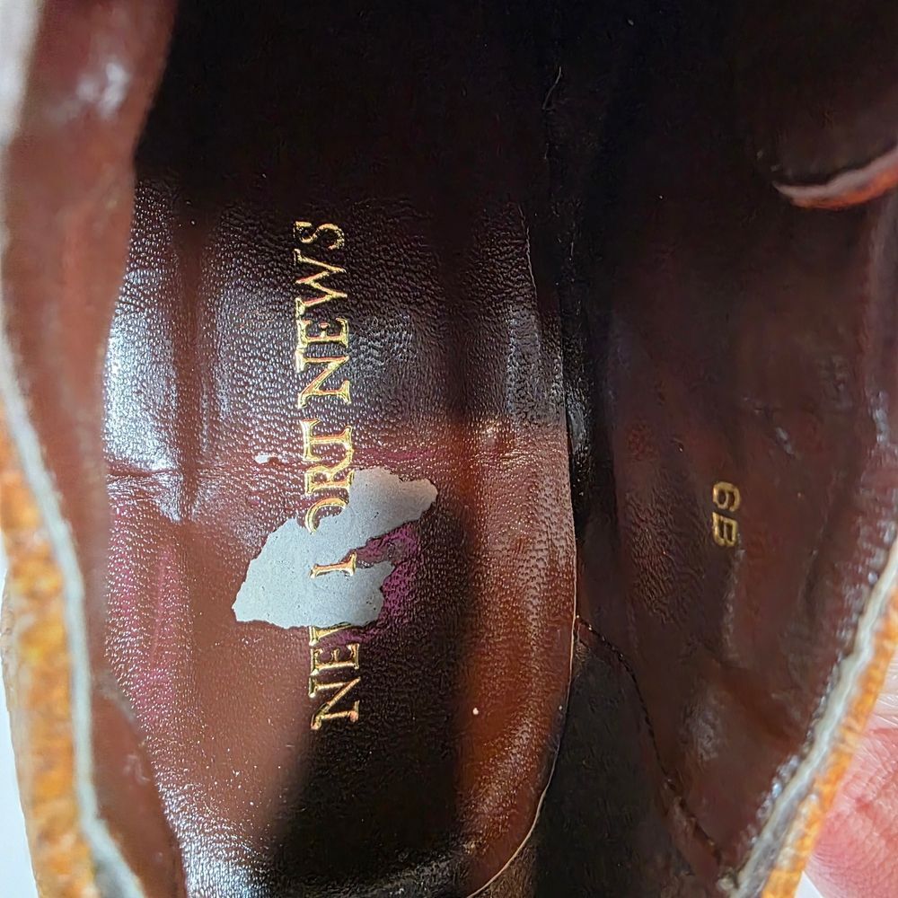 Brown Textured Women's Heels - Picture 10 of 10